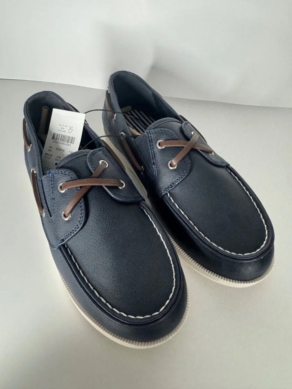 J. Crew Kids' Navy Boat Shoes Size 4 New